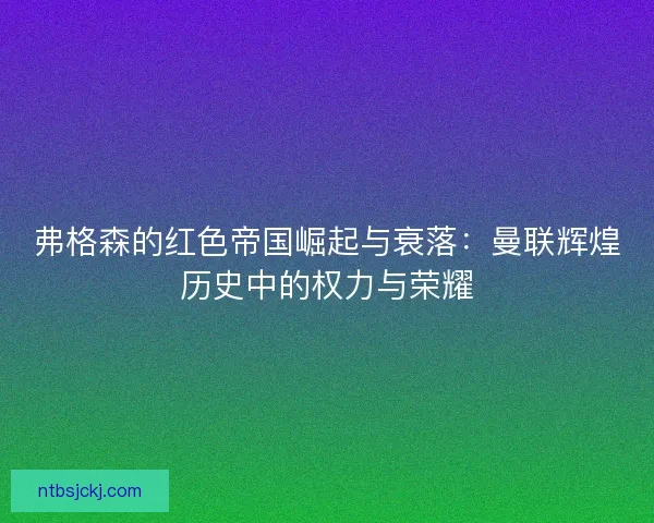 弗格森的红色帝国崛起与衰落：曼联辉煌历史中的权力与荣耀